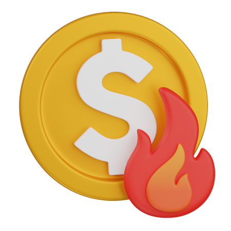 Quemando dinero  3D Icon