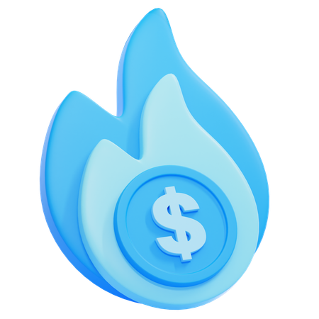 Quemar dinero  3D Icon