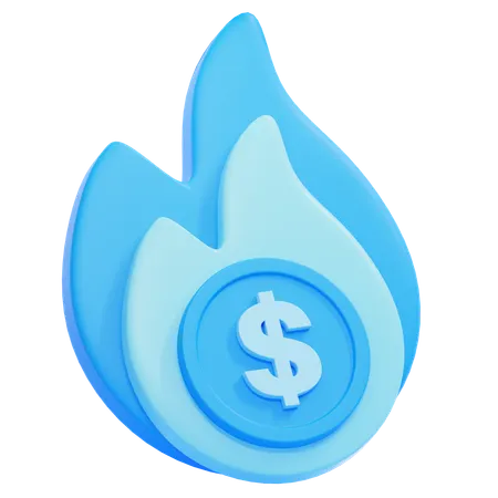 Quemar dinero  3D Icon