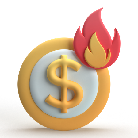 Quemar dinero  3D Icon