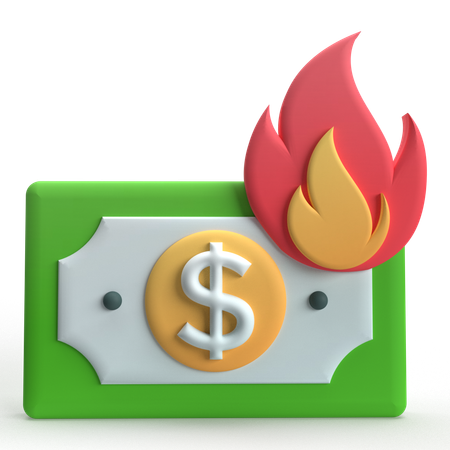 Quemar dinero  3D Icon
