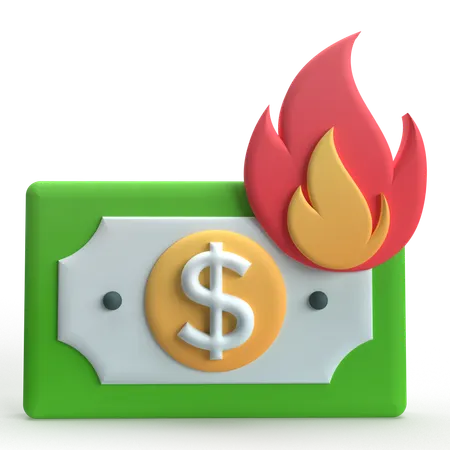 Quemar dinero  3D Icon