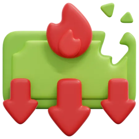 Quemar dinero  3D Icon