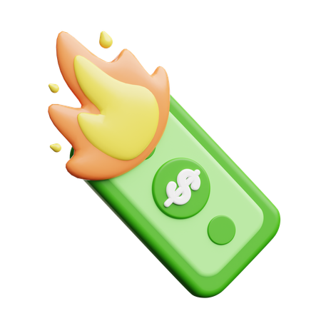 Quemar dinero  3D Icon