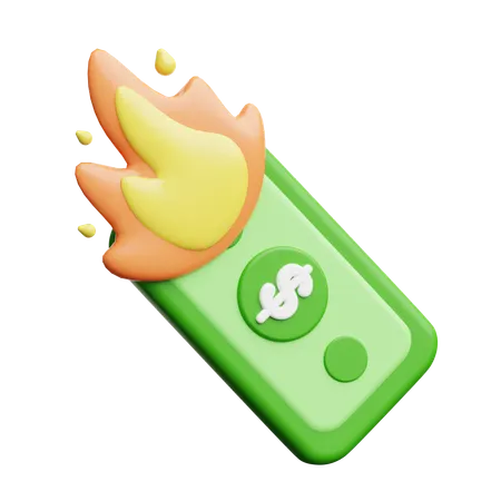Quemar dinero  3D Icon