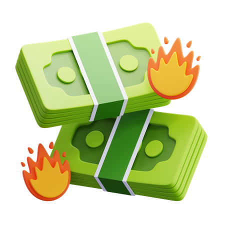 Quemar dinero  3D Icon