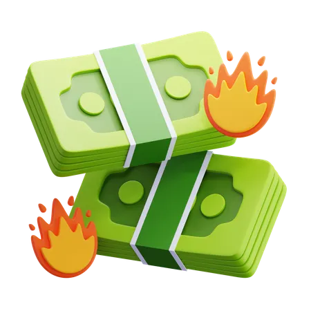 Quemar dinero  3D Icon