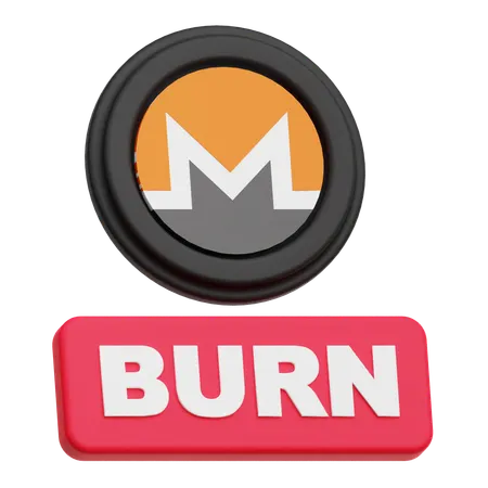 Quemar tokens de Monero  3D Icon