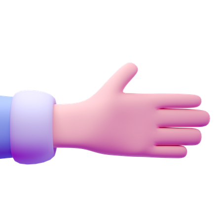 Quero gesto de aperto de mão  3D Icon