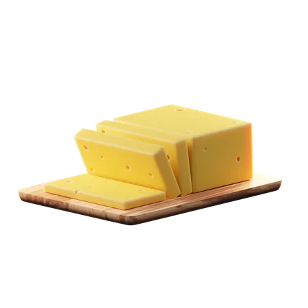 Queso cheddar  3D Icon