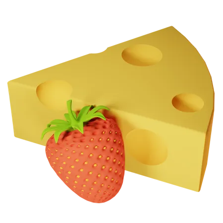 Queso fresa  3D Icon