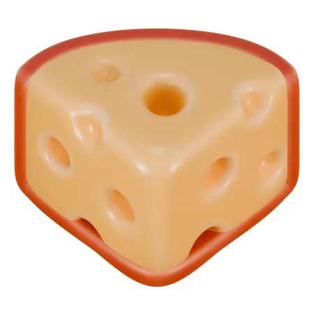 Queso rojo  3D Icon