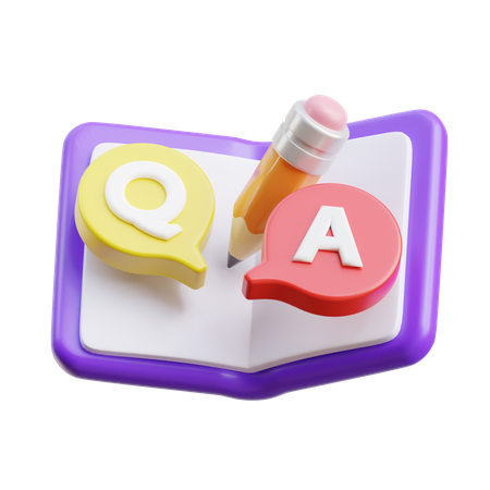 Quest and Answer  3D Icon