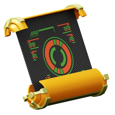 Quest-Schriftrolle  3D Icon