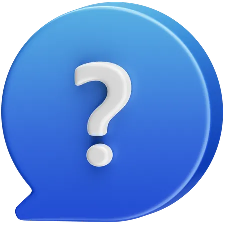Stands For A Query Or Inquiry Conveyed Through A Message 3D Icon