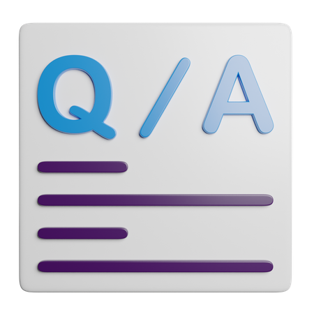 Question  3D Icon