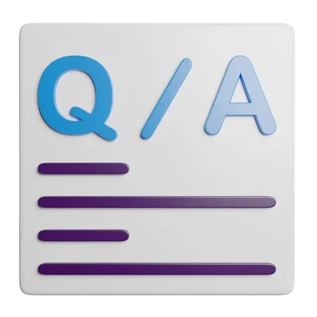 Question  3D Icon