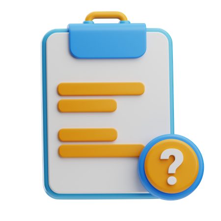 Question  3D Icon