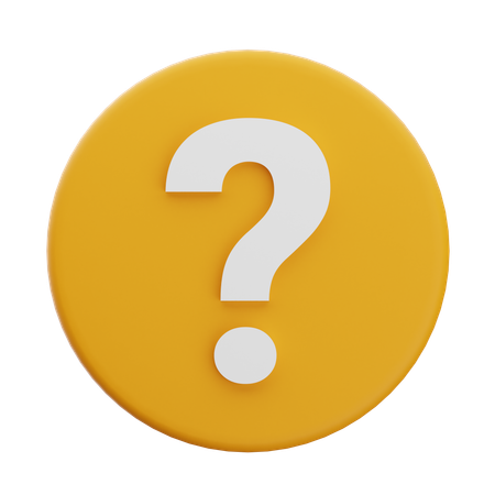 Question  3D Icon