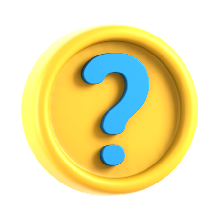 Question  3D Icon