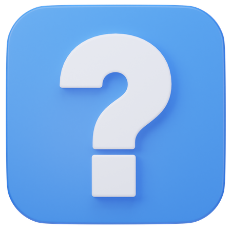 Question  3D Icon