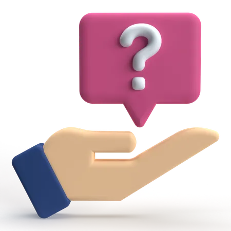 Question  3D Icon