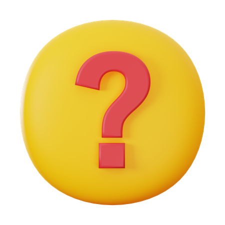 Question  3D Icon