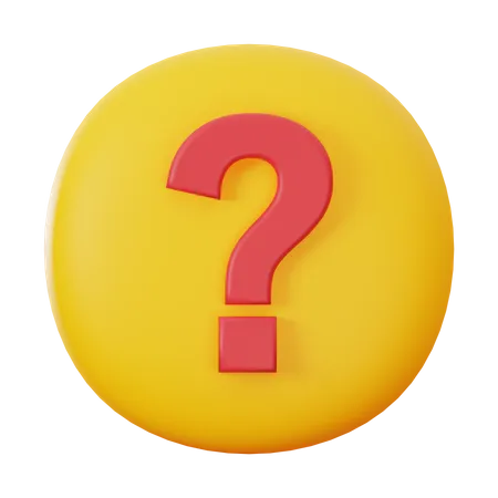 Question  3D Icon