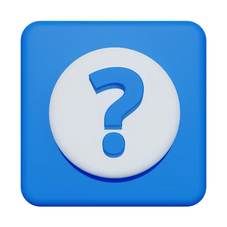 Question  3D Icon