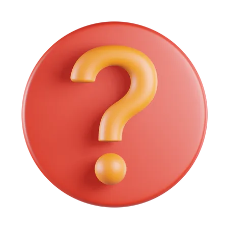 Question  3D Icon