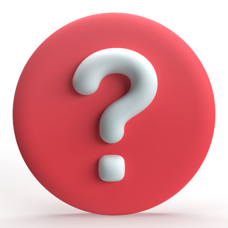 Question  3D Icon
