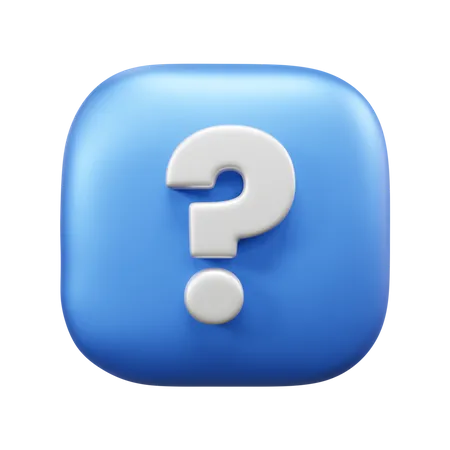 Question  3D Icon