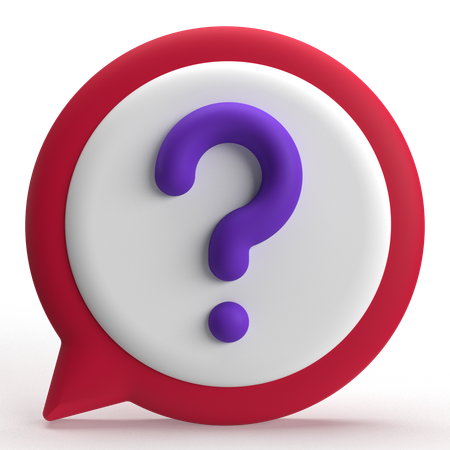 Question  3D Icon