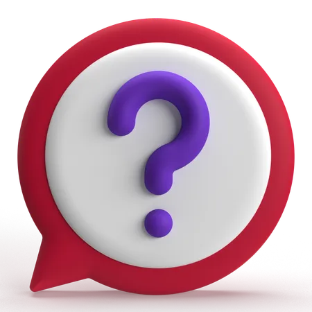 Question  3D Icon