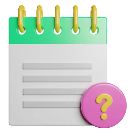 Question  3D Icon