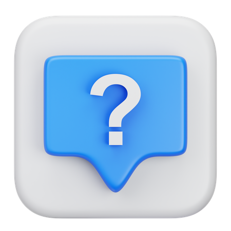 Question  3D Icon