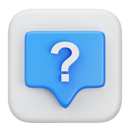 Question  3D Icon