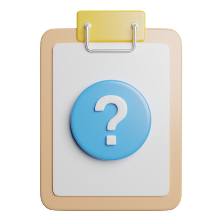 Question  3D Icon