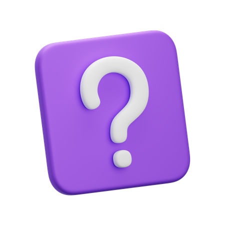 Question  3D Icon