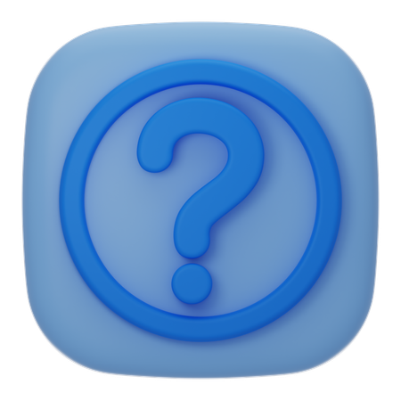 Question  3D Icon