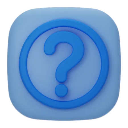 Question  3D Icon