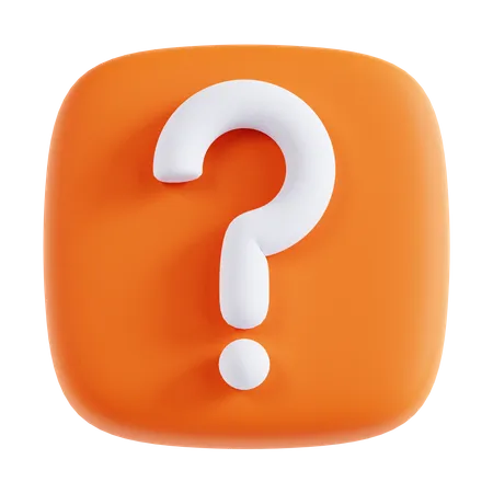 Question  3D Icon