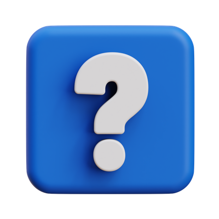 Question  3D Icon