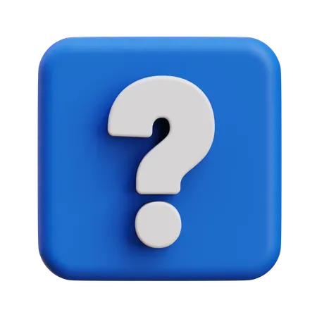 Question  3D Icon