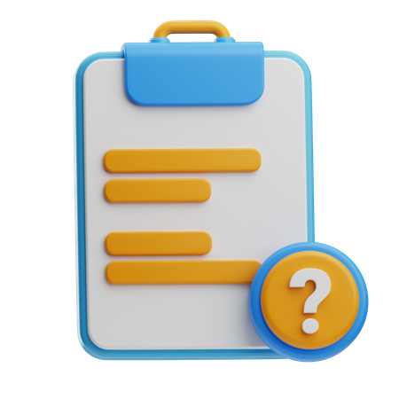 Question  3D Icon