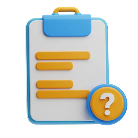 Question  3D Icon