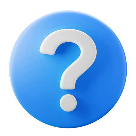 Question  3D Icon