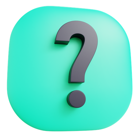 Question  3D Icon