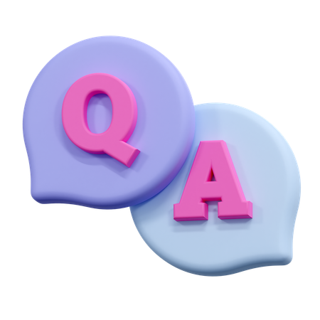 Question And Answer  3D Icon