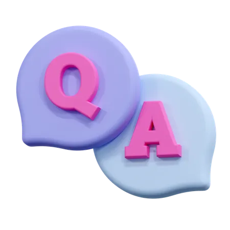 Question And Answer  3D Icon